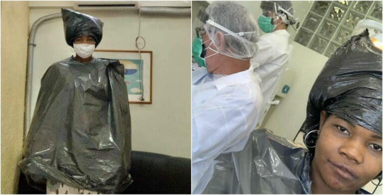 Brasil: Esteticista negra é obrigada a usar saco de lixo em dentista