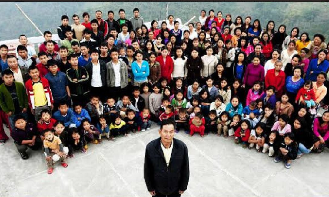 Com 38 esposas e 89 filhos, indiano com ‘a maior família do mundo’ morre aos 76 anos