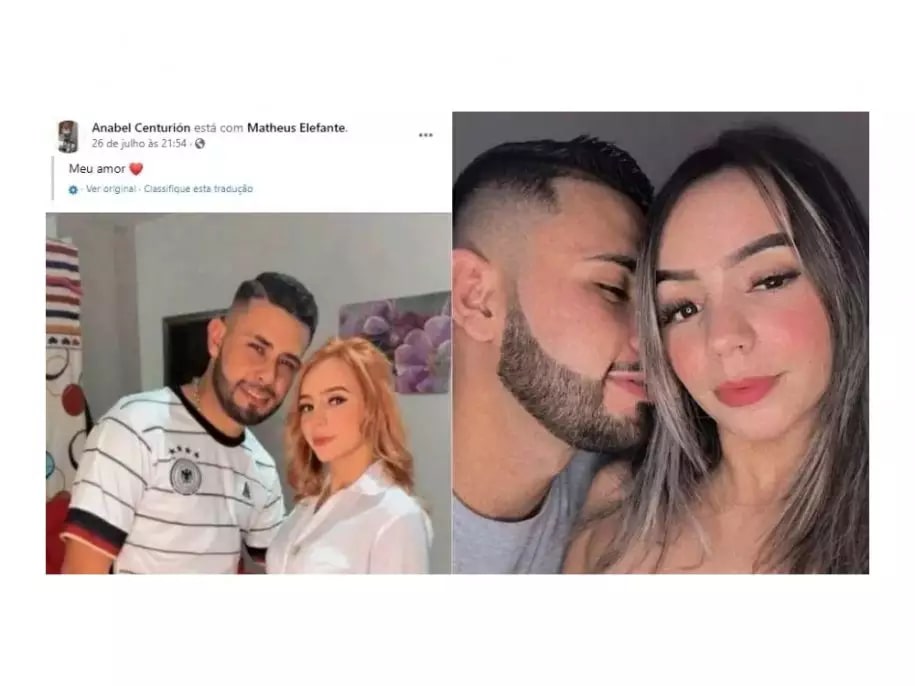 Horas antes de ser morto na fronteira Brasil/Paraguai, casal fez postagens nas redes sociais trocando declarações de amor
