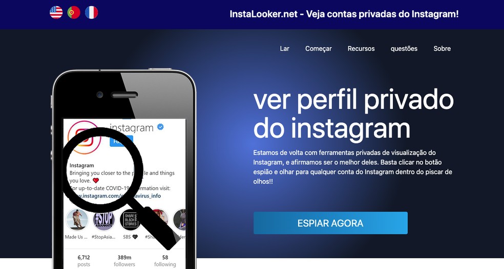 Instalooker funciona? Site promete mostrar perfis privados do Instagram