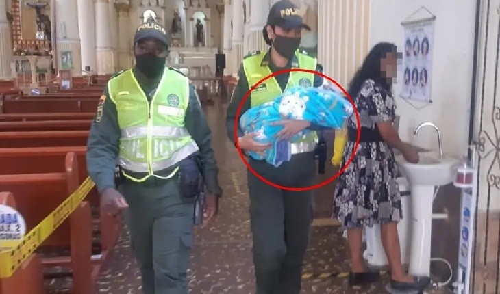 Mãe abandona bebê debaixo de banco da igreja depois de ouvir a missa