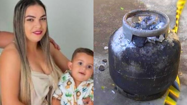 Mãe e filho morrem após explosão de botijão de gás dentro de casa